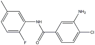 3-amino-4-chloro-N-(2-fluoro-5-methylphenyl)benzamide 结构式