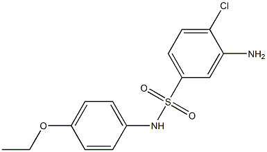 3-amino-4-chloro-N-(4-ethoxyphenyl)benzene-1-sulfonamide 结构式