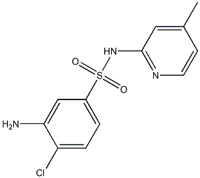 3-amino-4-chloro-N-(4-methylpyridin-2-yl)benzene-1-sulfonamide 结构式