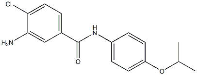 3-amino-4-chloro-N-[4-(propan-2-yloxy)phenyl]benzamide 结构式