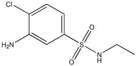 3-amino-4-chloro-N-ethylbenzene-1-sulfonamide 结构式