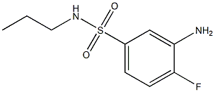 3-amino-4-fluoro-N-propylbenzene-1-sulfonamide 结构式