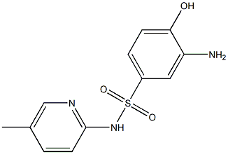 3-amino-4-hydroxy-N-(5-methylpyridin-2-yl)benzene-1-sulfonamide 结构式