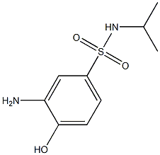 3-amino-4-hydroxy-N-(propan-2-yl)benzene-1-sulfonamide 结构式