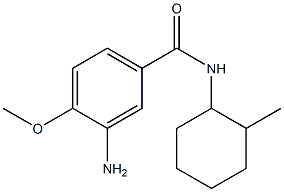 3-amino-4-methoxy-N-(2-methylcyclohexyl)benzamide 结构式