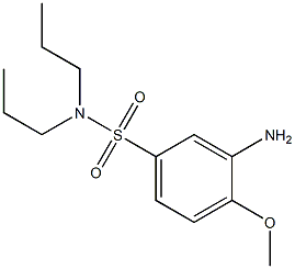 3-amino-4-methoxy-N,N-dipropylbenzene-1-sulfonamide 结构式