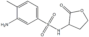 3-amino-4-methyl-N-(2-oxooxolan-3-yl)benzene-1-sulfonamide 结构式