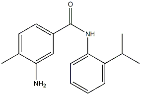 3-amino-4-methyl-N-[2-(propan-2-yl)phenyl]benzamide 结构式