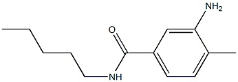 3-amino-4-methyl-N-pentylbenzamide 结构式