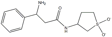 3-amino-N-(1,1-dioxidotetrahydrothien-3-yl)-3-phenylpropanamide 结构式