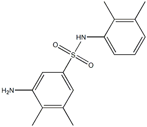 3-amino-N-(2,3-dimethylphenyl)-4,5-dimethylbenzene-1-sulfonamide 结构式