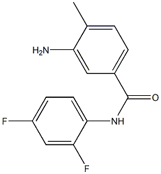 3-amino-N-(2,4-difluorophenyl)-4-methylbenzamide 结构式