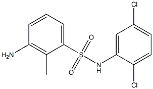 3-amino-N-(2,5-dichlorophenyl)-2-methylbenzene-1-sulfonamide 结构式