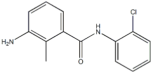 3-amino-N-(2-chlorophenyl)-2-methylbenzamide 结构式