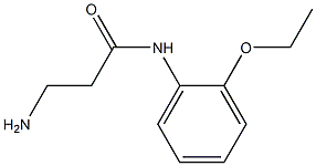 3-amino-N-(2-ethoxyphenyl)propanamide 结构式