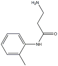 3-amino-N-(2-methylphenyl)propanamide 结构式