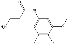 3-amino-N-(3,4,5-trimethoxyphenyl)propanamide 结构式