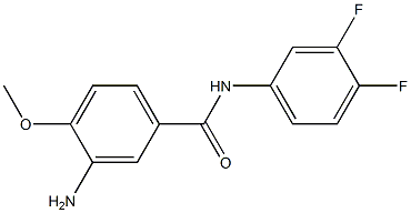 3-amino-N-(3,4-difluorophenyl)-4-methoxybenzamide 结构式