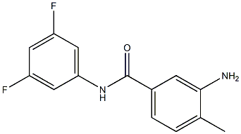 3-amino-N-(3,5-difluorophenyl)-4-methylbenzamide 结构式