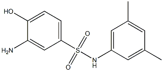 3-amino-N-(3,5-dimethylphenyl)-4-hydroxybenzene-1-sulfonamide 结构式