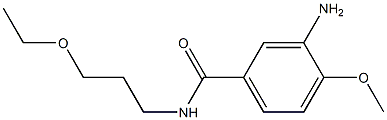 3-amino-N-(3-ethoxypropyl)-4-methoxybenzamide 结构式