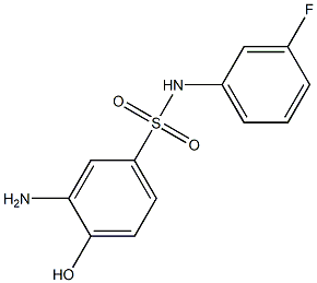 3-amino-N-(3-fluorophenyl)-4-hydroxybenzene-1-sulfonamide 结构式