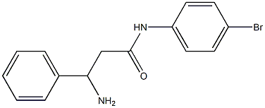 3-amino-N-(4-bromophenyl)-3-phenylpropanamide 结构式