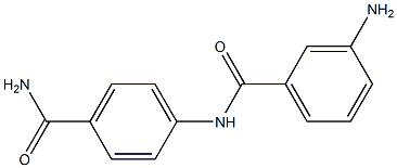 3-amino-N-(4-carbamoylphenyl)benzamide 结构式