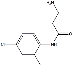 3-amino-N-(4-chloro-2-methylphenyl)propanamide 结构式