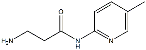 3-amino-N-(5-methylpyridin-2-yl)propanamide 结构式