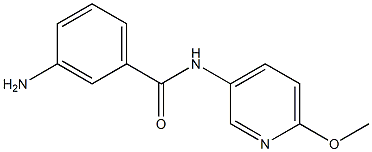 3-amino-N-(6-methoxypyridin-3-yl)benzamide 结构式