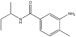 3-amino-N-(sec-butyl)-4-methylbenzamide 结构式