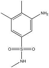 3-amino-N,4,5-trimethylbenzene-1-sulfonamide 结构式