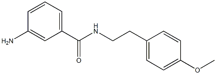 3-amino-N-[2-(4-methoxyphenyl)ethyl]benzamide 结构式