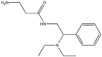 3-amino-N-[2-(diethylamino)-2-phenylethyl]propanamide 结构式