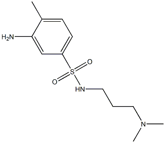 3-amino-N-[3-(dimethylamino)propyl]-4-methylbenzene-1-sulfonamide 结构式