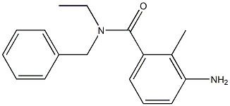 3-amino-N-benzyl-N-ethyl-2-methylbenzamide 结构式