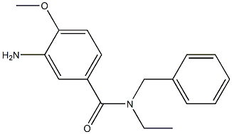 3-amino-N-benzyl-N-ethyl-4-methoxybenzamide 结构式