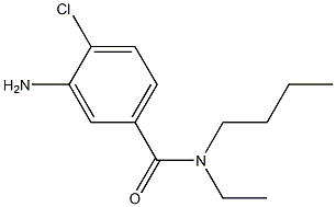 3-amino-N-butyl-4-chloro-N-ethylbenzamide 结构式