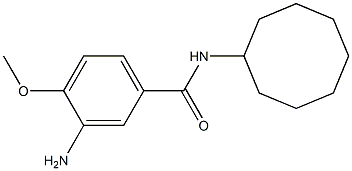 3-amino-N-cyclooctyl-4-methoxybenzamide 结构式