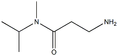 3-amino-N-isopropyl-N-methylpropanamide 结构式