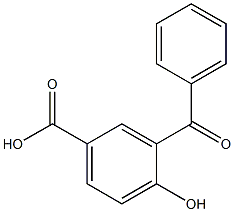 3-benzoyl-4-hydroxybenzoic acid 结构式