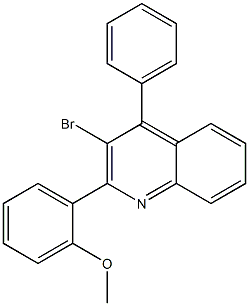 3-bromo-2-(2-methoxyphenyl)-4-phenylquinoline 结构式