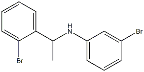 3-bromo-N-[1-(2-bromophenyl)ethyl]aniline 结构式