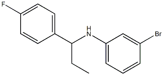 3-bromo-N-[1-(4-fluorophenyl)propyl]aniline 结构式