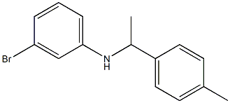 3-bromo-N-[1-(4-methylphenyl)ethyl]aniline 结构式