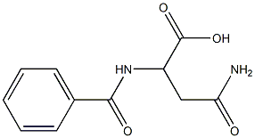 3-carbamoyl-2-(phenylformamido)propanoic acid 结构式