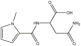 3-carbamoyl-2-[(1-methyl-1H-pyrrol-2-yl)formamido]propanoic acid 结构式