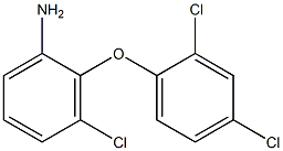 3-chloro-2-(2,4-dichlorophenoxy)aniline 结构式