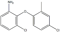 3-chloro-2-(4-chloro-2-methylphenoxy)aniline 结构式